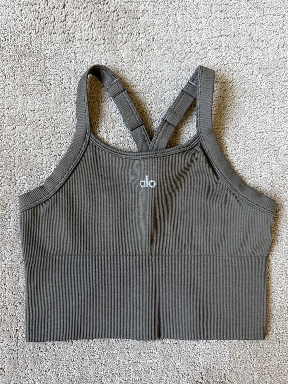 Alo Yoga Women’s Seamless Ribbed Favorite Bra Tank